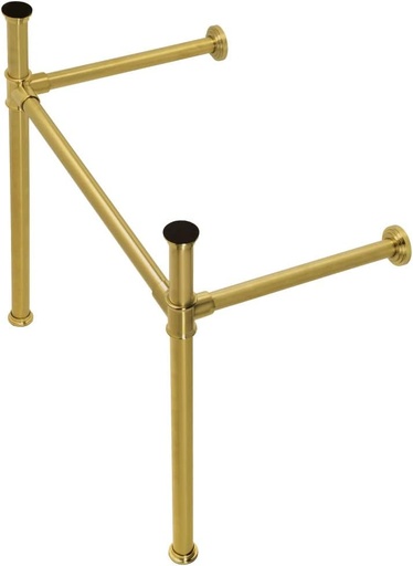[BRSWYZANO4BQK3A2] Kingston Brass VPB33087 Imperial Console Sink Legs, Brushed Brass, 25.19 x 16.94 x 30.5