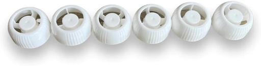 [BRSROHTROF5WA2TU] Additional Reusable Plastic Food Pouches Caps - Universal - Food Storage - BPA Free - Pack of 6 - Universal compatibility - Squeeze Pouch Lid - Extra Supplementary | Pouch Top refillable lids