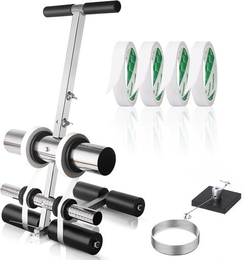 [BRSROCYFBYBQKYLJ] SWANSOFT Court Line Tape Machine, Parking Lot Striping Machine, Field Line Striping Machines, Floor Paint Tape Applicator Tape Pasting Machine for Asphalt Or Concrete, Driveway, Road Warning