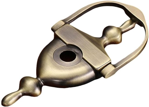 [BRSRAZL2BUHBU3TG] SagaSave 1 Pcs Zinc Alloy Door Knocker with Viewer Antique European Style Comfortable Grip Suit for Wardrobe Glass Cabinet, Easy to Install