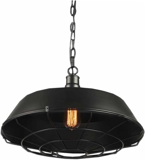 [BRSREEACCUARACI4] Creative Retro Pendant Light Industrial Iron Ceiling Lamp with Unique Art Lampshade Vintage Hanging Light for Home Restaurant and Bar Bulb Not Included