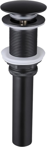 [BRSWYCY6BAPB6FDF] KES Bathroom Sink Drain Without Overflow Sink Drain Stopper Matt Black Pop Up Drain, All Metal Rustproof Brass and 304 Stainless Steel, S2008D-BK