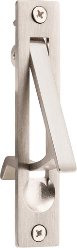 [BRSRMAIODIPRM3LP] Dontay Pocket Door Edge Pull, Professional Stainless Steel 304, 4" Hidden Door Handle, Flush Mount Pocket Door Hardware for Pocket Sliding Door, Spring Loaded (1, Satin Nickel)