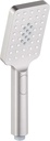 Kibi Cube 3 Settings ABS Handheld Shower Head, Multi-Function Showerhead, 3 Spray Modes (Spray, Mist, Combined), Ergonomic Design, Water-Efficient, Easy Install for Bathroom Showers, Brushed Nickel