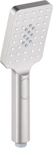 [BRSROAA7CMDR4FLF] Kibi Cube 3 Settings ABS Handheld Shower Head, Multi-Function Showerhead, 3 Spray Modes (Spray, Mist, Combined), Ergonomic Design, Water-Efficient, Easy Install for Bathroom Showers, Brushed Nickel