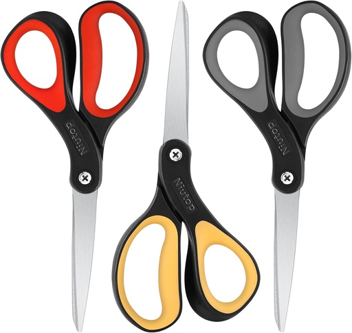 [BRSROZY3OF5R4FDD] Niutop 8" All Purpose Scissors - Heavy Duty, Ergonomic, Sharp Craft Shears for Office, Home, School, Art & Craft Supplies