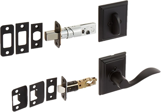 [BRSWI2T6BVYWY3DK] Schlage Lock Company F59ACC622ADDLH Accent Left Handed Interior Pack Lever Set with Single Cy, Matte Black (Interior Half Only)