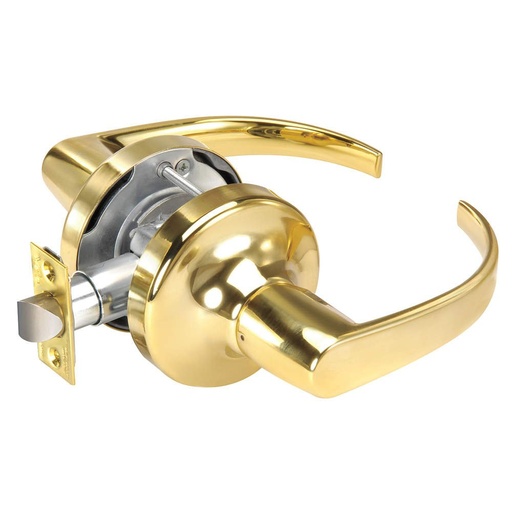[BRSWIZIAAEBAO2TE] Door Lever Lockset, Curved, Grd. 2