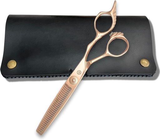[BRSRA2QCOJYAM3D6] Gold Hair Thinning Shears for Professional Hairdresser (Gold Thinning Scissors)
