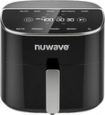 Nuwave Brio Plus 8 Qt Air Fryer, PFAS Free, New & Improved, Digital Touch Screen, Cool White Display, 50°F~400°F in Precise 5°, 5 Cook Functions, 100 Presets & 50 Memory, 3 Wattages 700, 1500, 1800