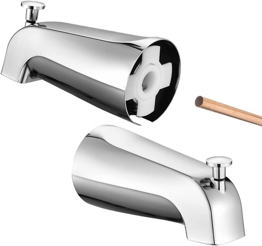 [BRSRMAA6BV7A4EI2] Bathtub Tub Faucet Spout with Diverter for Slip-FIT Copper Pipe Connections, Chrome