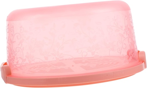 [BRSREBQ5OF6QIHLF] Transparent Plastic Cake Box Portable Reusable Baking Storage Case with Handheld Design Easy to Clean and Carry for Cakes and Desserts
