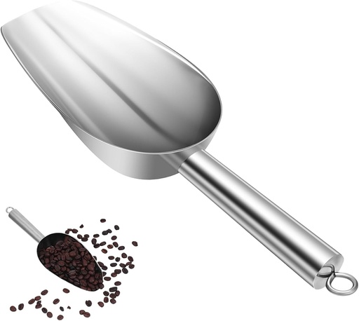 [BRSRAGA3DIJQMC3Z] High-strength Stainless Steel Ice Scoop Tbsp Serving Scoop for Kitchen Comfortable to Hold Reusable for Flour Sugar Ice