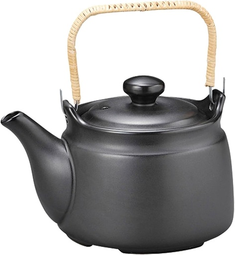 [BRSWGED5B57AOELB] Yamashita Craft Tokoname Ware 13043120 Black Glaze Heat Resistant Earthenware Bottle, No. 10, 60.9 fl oz (1,800 cc)