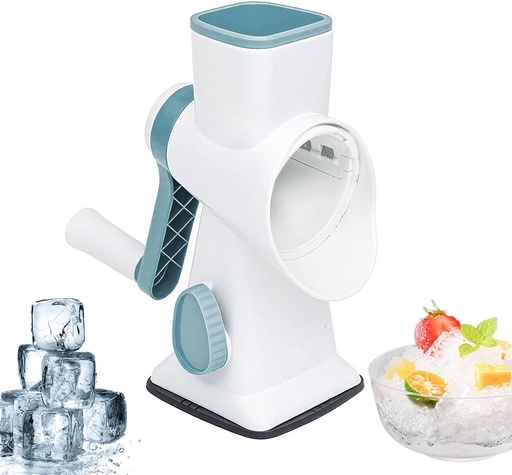 [BRSRAAABC56AYYI2] Shaved Ice Machine, Portable Ice Crusher and Snow Cone Machine, Premium Manual Shaved Ice Maker for Home with Hand Crank, Slushie Machine, Ice Shaver, BPA-Free