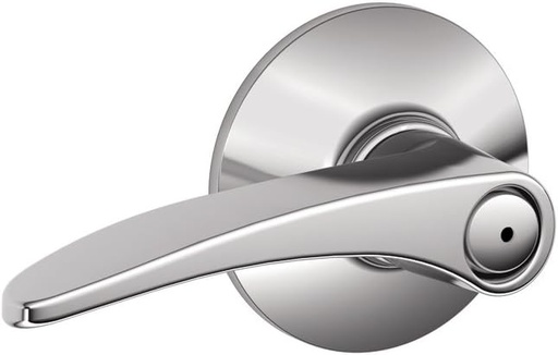 [BRSWIYYIOYBGCCLU] Schlage F40MNH625 Manhattan Privacy Lever, Bright Chrome