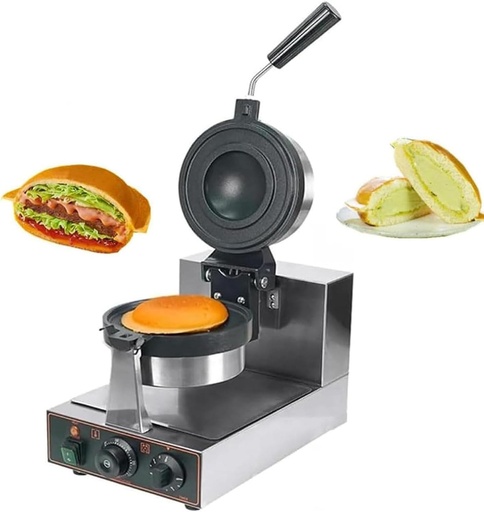 [BRSREZQHOQPWOGQ6] A,Non Stick Burger Commercial Hamburger Press, Electric Hamburger Maker Ice Cream Sandwich Press, Panini Press, Non-Stick Plates