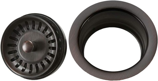 [BRSWIYANBZ7AEDTE] Premier Copper Products D-130ORB 3.5-Inch Deluxe Garbage Disposal Drain with Basket, Oil Rubbed Bronze