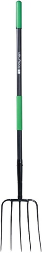 [BRSW2YIFCMJRA3Y2] Hooyman 4-Tine & 5-Tine Pitch Forks, Ensilage Fork - Heavy Duty Construction, Ergonomic No-Slip H-Grip Handles, Fiberglass Cores for Gardening, Yardwork, Farming & Outdoors
