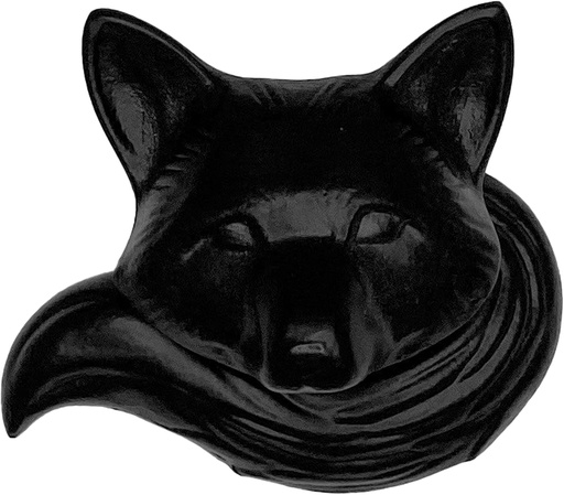 [BRSW2BITOECQK2Y2] Fox Door Knocker - Matte Black (Standard Size)