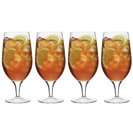 [BRSWIYQKOF4QIEIZ] Luigi Bormioli Michelangelo Masterpiece 19.25 oz All Purpose Glasses - Sparkx Ultra-Clear Crystal Glass, Durable Titanium Reinforced Stems - Laser-Cut Rims - Dishwasher Safe (Set of 4)