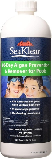 [BRSWIZTQCUMGYYD6] SeaKlear 90-Day Algae Prevention & Remover, 1 Qt