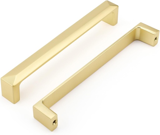 [BRSW2CARC4GQ2DY6] Haidms 10 Pack Gold Cabinet Handles 6-5/16 Inch(160mm) Hole Center Soild Zinc Alloy Brushed Gold Cabinet Pulls Kitchen Drawer Pulls Cupboard Hardware for Kitchen