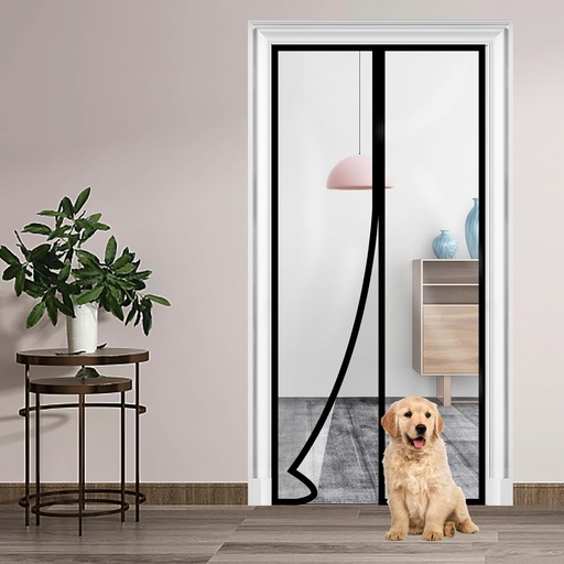 [BRSROAT4BEDRACIU] Transparent Insulated Door Curtain，Skloopearg Magnetic Thermal Door Screen Auto Closer Fits Doors Up to 36" x 82", to Keep Warm in Winter Cool in Summer for Air Conditioner Room, Kitchen, Bedroom