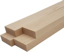 Barrington Hardwoods Maple Lumber Boards - 3/4 in x 2 in (4 Pcs) (3/4" x 2" x 12")