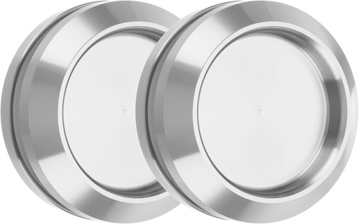 [BRSRAGQOCN7QIDLU] uxcell 2PCS Round Shower Glass Sliding Door Handles, 304 Stainless Steel Back-to-Back Bathroom Door Handles with Screw, Paste Fixing Shower Pulls Door Pocket Sliding Knobs, Silver Tone