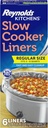 Reynolds Kitchens Slow Cooker Liners, Regular (Fits 3-8 Quarts), 6 Count