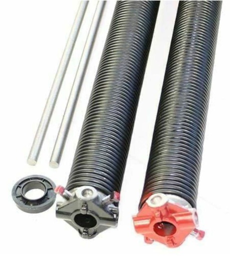 [BRSWIGQ6AV7AYELU] Pair of 243 X 1 3/4" X 30" - 40" Garage Door Torsion Springs with Winding Bars (39")