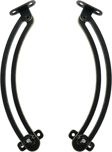 [BRSWYFQ3ARYRG2DH] Bitray Lid Support Hinge 7 Inch Bronze Left and Right Hand Lid Support Adjustable Support with Screws (Left and Right Side)