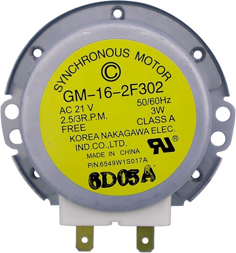 [BRSW2YAKDEARE3Q4] ENTERPARK (New) 6549W1S017A Microwave Oven Motor Replacement for LG, Replaces 6549W1S011B, 6549W1S002B, 6549W1S011A