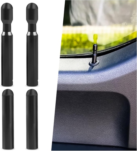 [BRSRABD5AABWYCY4] Car Door Lock Knobs Pull Pin Cap Compatible with F-150 OEM# FODZ-5421850-A, D9ZZ-6621850-B 4pcs Car Replacement F150 Accessories