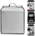 Espresso Machine Dust Cover for De'Longhi Magnifica ECAM22110B/ For Evo ECAM29043SB/ECAM29084SB/ECAM32070SB/ For PHILIPS EP3241/54/EP3341/50 EP4444/90 Coffee Machine, Silver