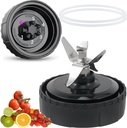[UPGRADE] 6-Fin Male Blender Blade Replacement Parts for Nutri Ninja Blender BL660 BL770 BL780 BL740 .(Small 3.35inch Blade)