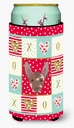 Caroline's Treasures CK5219TBC Mexican Hairless Dog Love Tall Boy Hugger, Red Can Cooler Sleeve Hugger Machine Washable Drink Sleeve Hugger Collapsible Insulator Beverage Insulated Holder