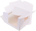 Cabilock Festival Cake Boxes 4 Pieces Large Cake Carrier Lids Decorative Pastry Boxes for Shop Display