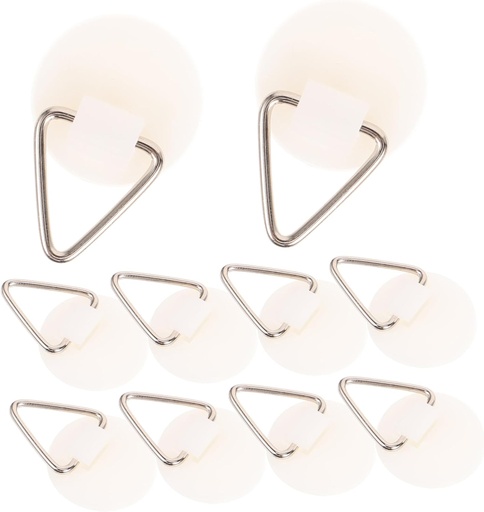 [BRSRAGA3CEHRG33G] 50pcs Decorative Wall Hooks Round Plate Hangers Adhesive Damage Wall Hangers