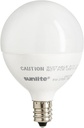 Sunlite LED G16.5 Light Bulb, 5 Watts (40W Equivalent), 350 Lumens, 90 CRI, Candelabra Base (E12), Frost, Dimmable, Title-20 Compliant, ETL Listed, 3000K Warm White, 6 Pack