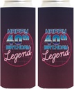 40th Birthday Gifts For Women Happy 40th Birthday Legend 2-Pack Ultra Slim Can Thermocoolers