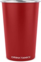 DrinkTanks 16oz Stainless Steel Session Insulated Growler In Crimson