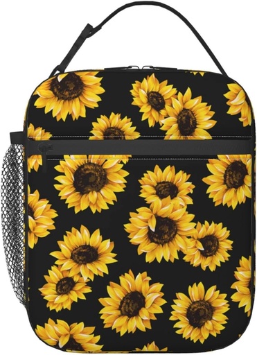 [BRSW2AQBPIBAY3A4] Sunflowers Reusable Lunch Box Insulated LunchBox Cooler Lunch Bag