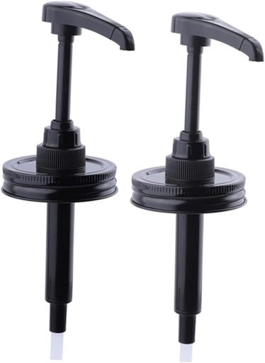 [BRSROBAPOQIQYCL4] 2pcs Plastic Syrup Pump Dispenser for Bottles Honey Syrup Dispensing Pumps