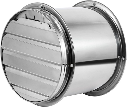 [BRSRO2TRCIHWM3TV] exhaust fan Stainless steel exhaust fan, 8/10/12/14/16 inch Strong ventilation fans with shutters and protective network, high speed cylindrical exhaust fan in