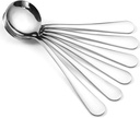 Hiware 12-Piece Soup Spoons, Round Stainless Steel Bouillon Spoons