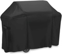 Grill Cover, 52 Inch Waterproof Burner BBQ Gas Grill Cover, Patio Barbecue Grill Cover for Char Broil, Windproof & UV-Resistant, Heavy Duty 300D BBQ Cover with Velcro (52x26x43inch)