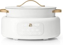 Beautiful 10-in-1 6Qt Electric Multi-Cooker by Drew Barrymore – Programmable, Steamer, Rice Cooker, Oven-Safe Cast Aluminum Pot, Touchscreen Display (White Icing)