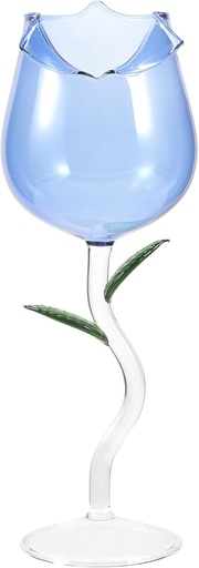 [BRSROAIQB4FQAHTJ] Ciieeo Elegant Hand-painted Goblet Wine Glass Floral Design for Birthdays Anniversaries and Special Occasions Unique Glass Cup for Cocktails and Wine